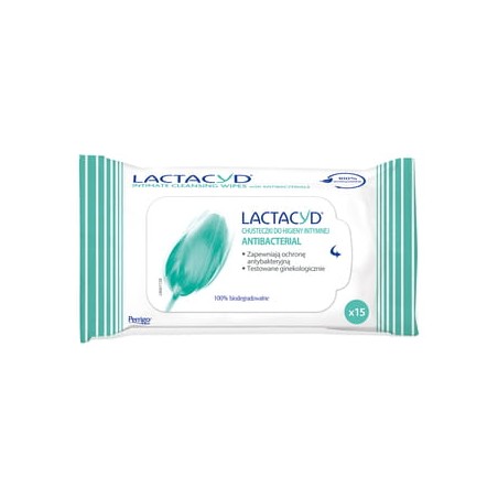 LACTACYD Antibacterial chusteczki do higieny intymnej 15szt